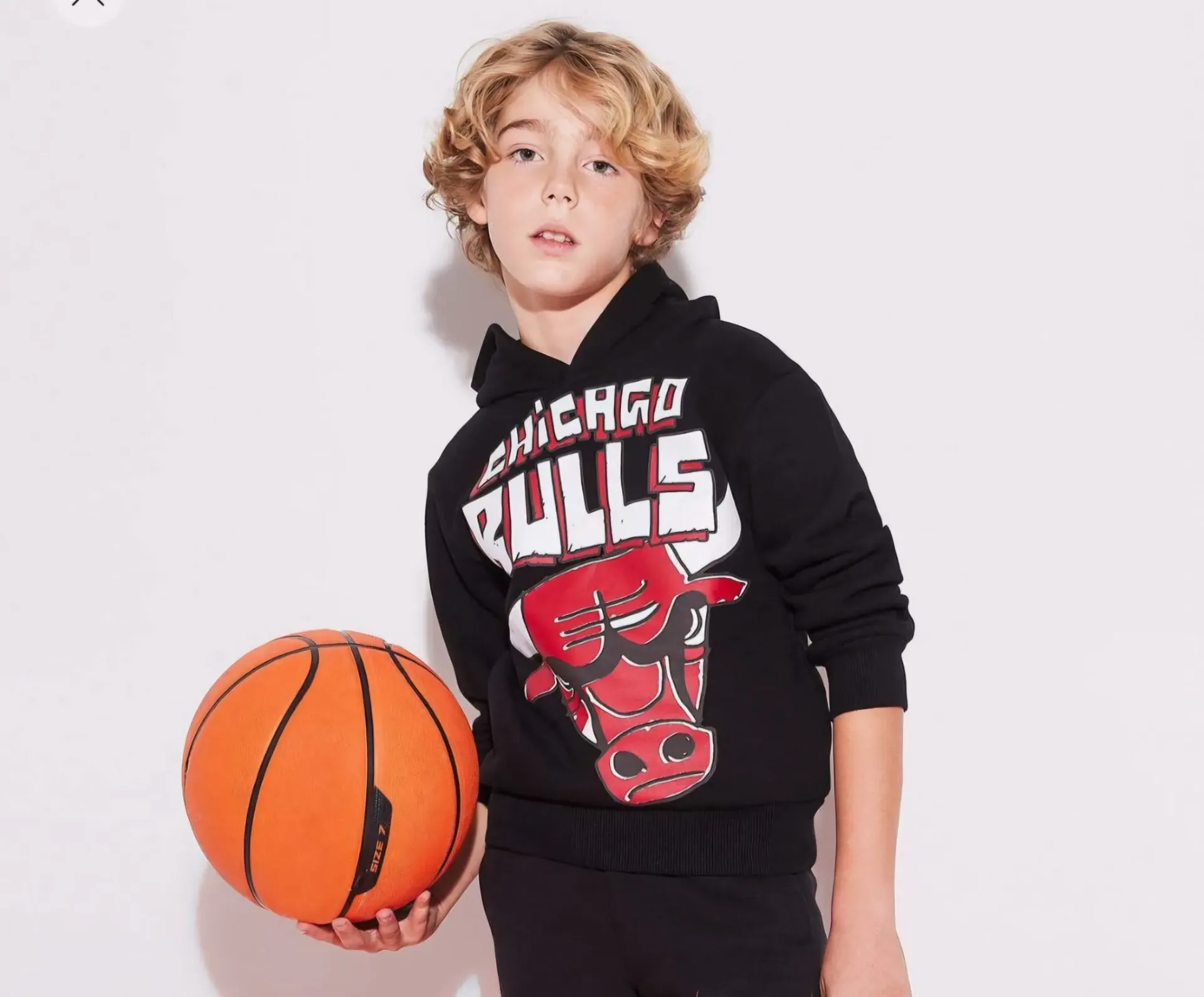 [B4794A8BK81] سويت شيرت اولادي من  NBA (7 - 8 year)