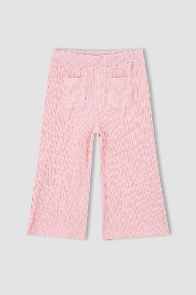 [X3308A6PN105] بنطلون كابري اولادي بخصر مرن ريلاكس فيت (7 - 8 year)