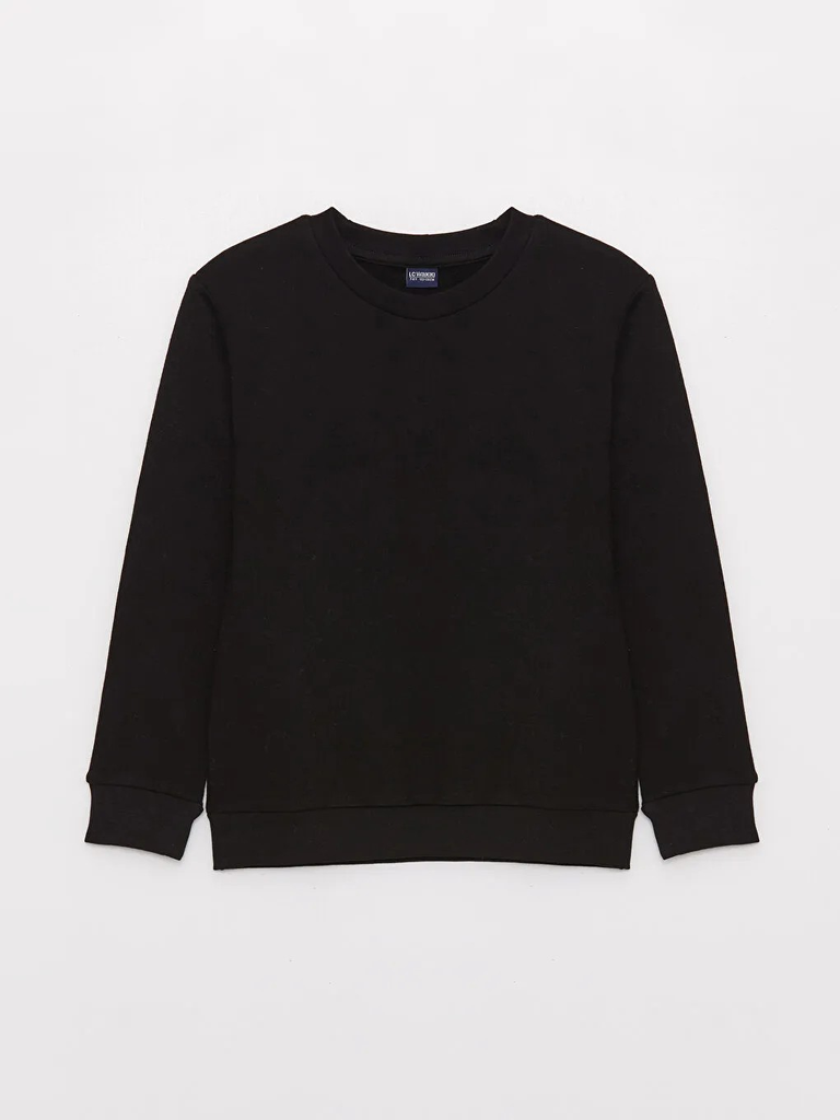 سويت شيرت أساسي بأكمام طويلة 