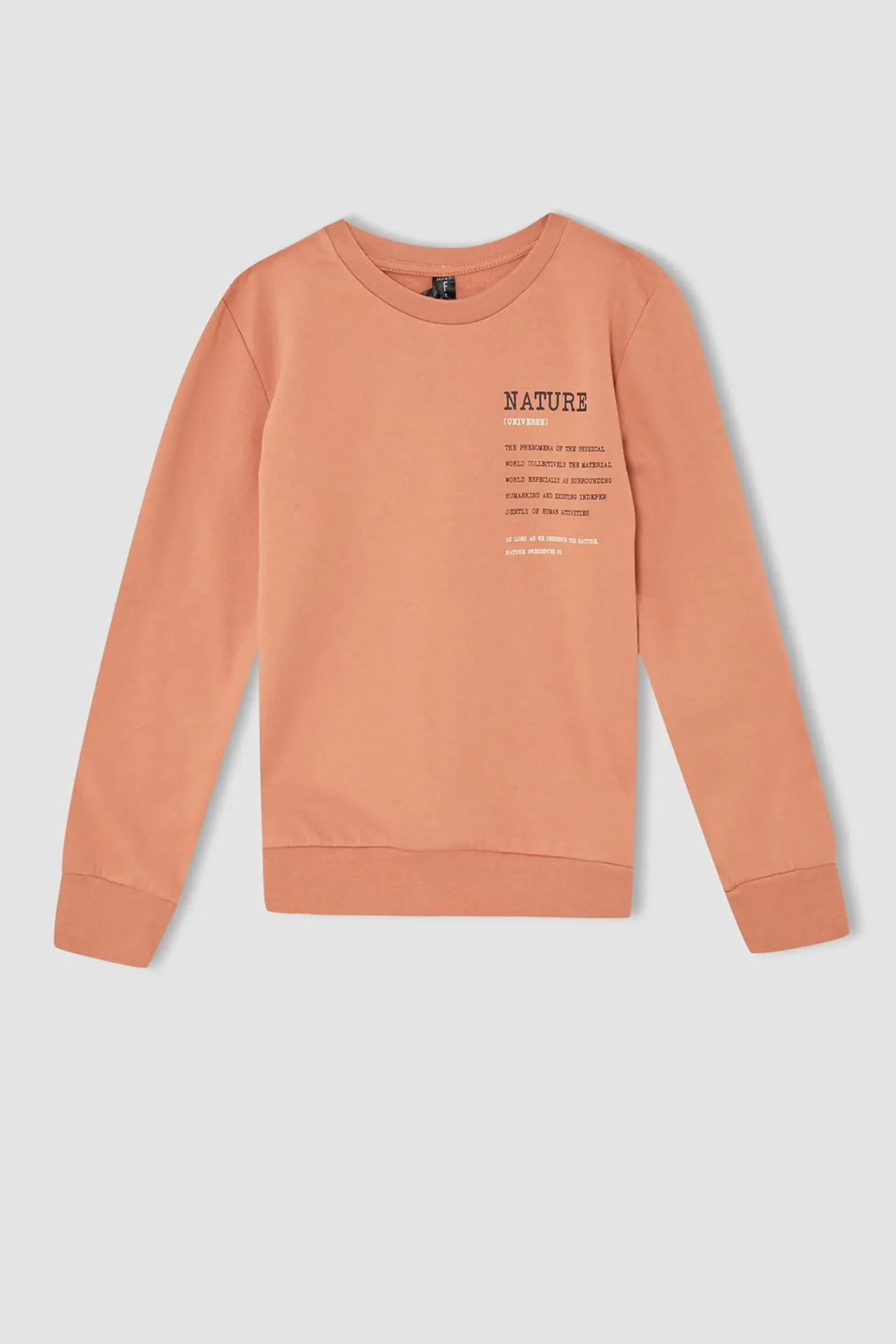 سويت شيرت بطباعة من الخلف