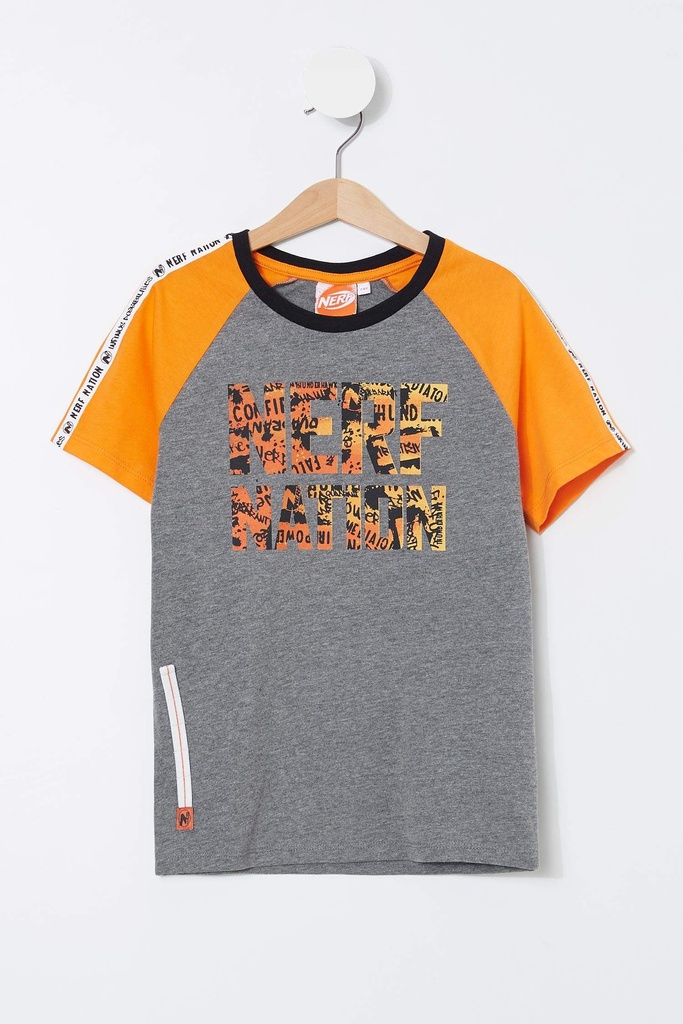 [L0657A6GR210] تي شيرت بنص كم  (5 - 6 year)