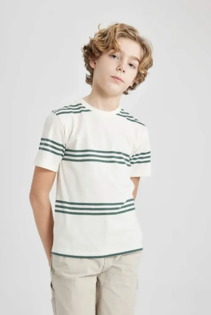 [B5932A8ER105] تي شيرت اولادي  (8 - 9 year)