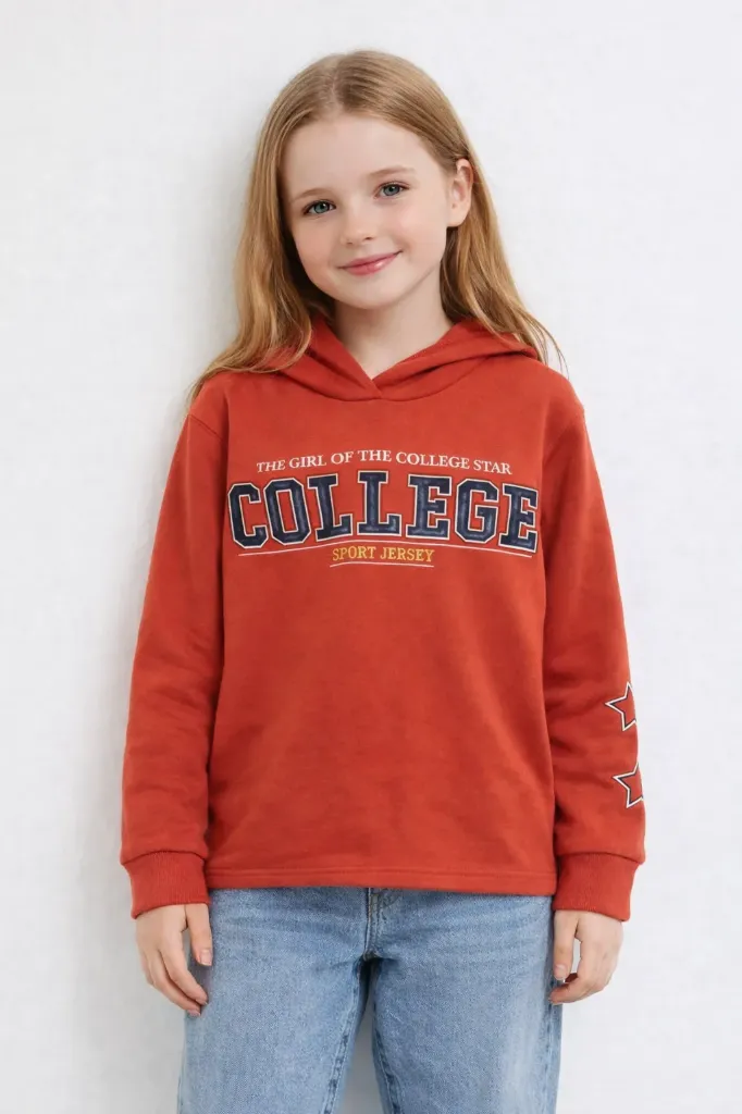 [L2313A6OG69] سويت شيرت بكابيشون (7 - 8 year)