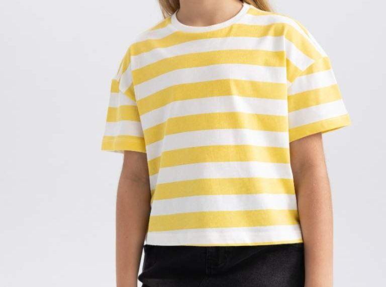 تي شيرت كروب اصفر بناتي 