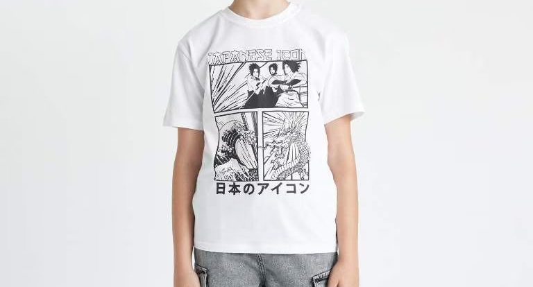 [C6260A8WT34] تي شيرت اولادي نص كم الرسومات بتبقي ملونة في الشمس (5 - 6 year)