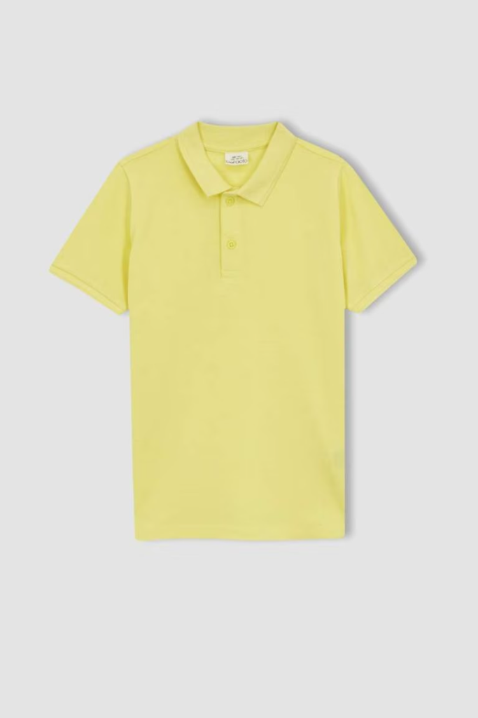 [K1689A6YL177] تيشيرت بولو نص كم *