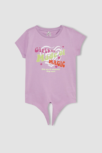 [Y9388A6PR249] تي شيرت بنص كم   (7 - 8 year)