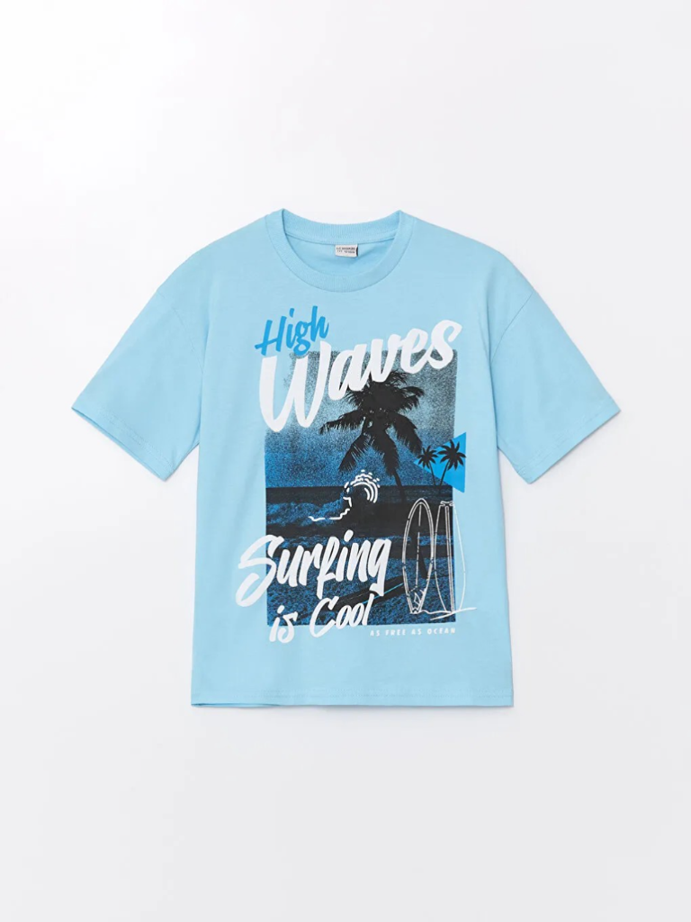 [S4GI73Z4 - QWT] تي شيرت بنص كم  (5 - 6 year)