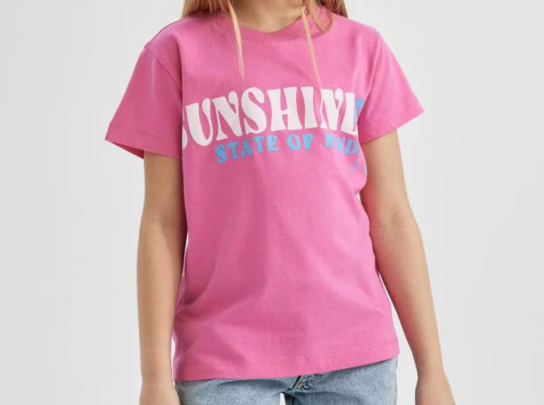 [C2522A8PN613] تيشيرت نص كم * (5 - 6 year)