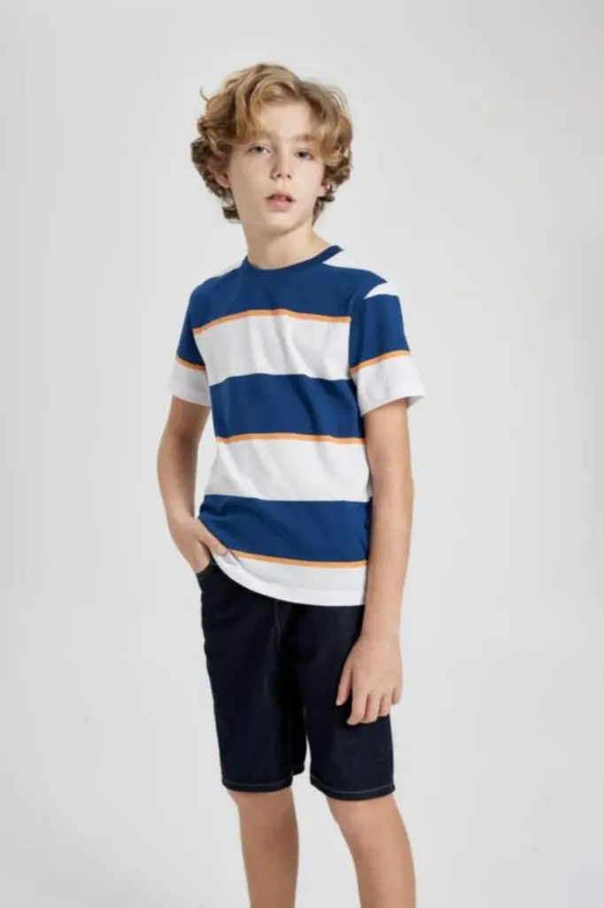 [b5931a8wt34] تي شيرت بنص كم (8 - 9 year)