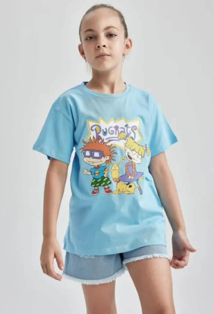 [Y6608A6BE503] تي شيرت نص كم من راجراتس  (8 - 9 year)