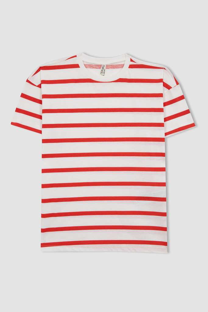 تي شيرت بناتي اوفر سايز مطبوع 