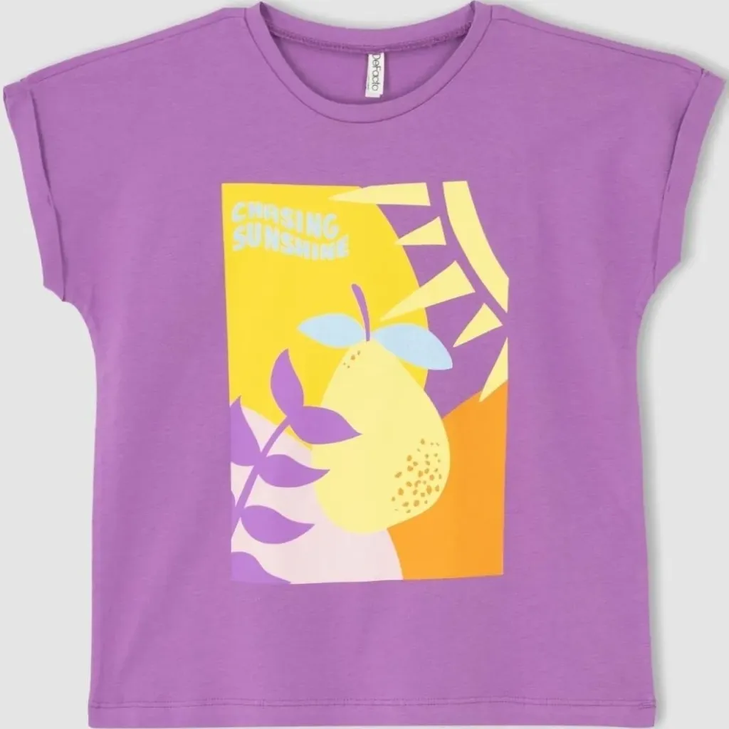 [Y6596A6PN398] تي شيرت نص كم  (5 - 6 year)