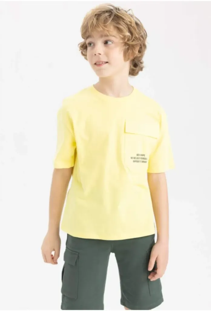 [a0779a8yl38] تي شيرت اولادي اوفر سايز  (12 - 13 year)