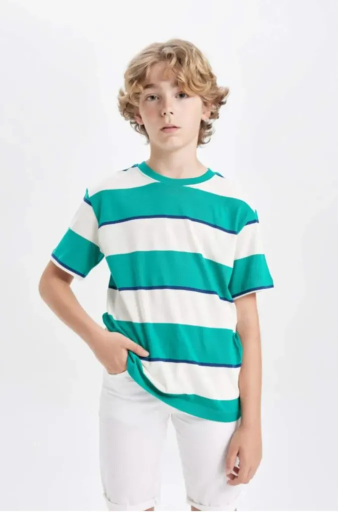 [B5931A8WT46] تي شيرت بنص كم (8 - 9 year)