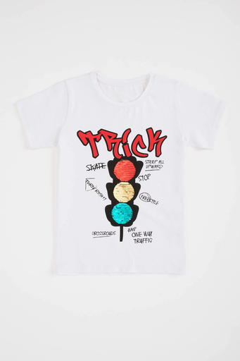 [s7550a6wt20] تي شيرت بنص كم   (5 - 6 year)