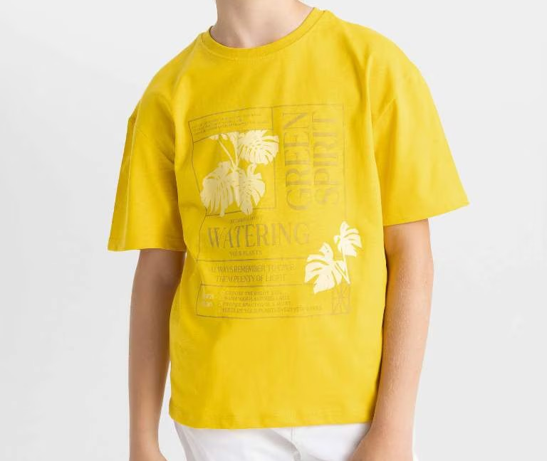 تي شيرت اوفر سايز اولادي مطبوع 