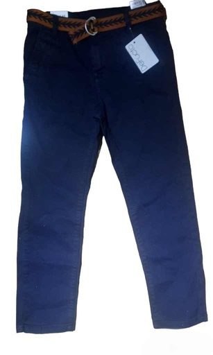 [x2903a6nv163] بنطلون تشينو مع حزام هدية اولادي (6 - 7 year)