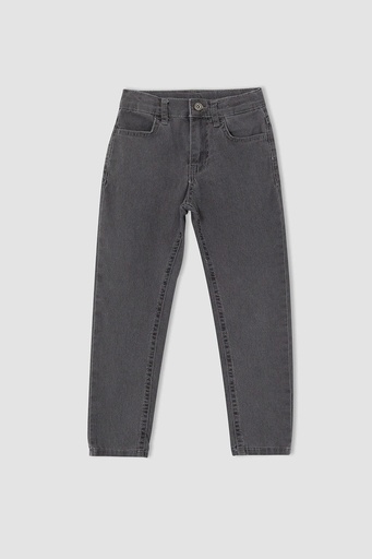 [S9867A6GR340] بنطلون جينز سليم اولادي (4 - 5 year)