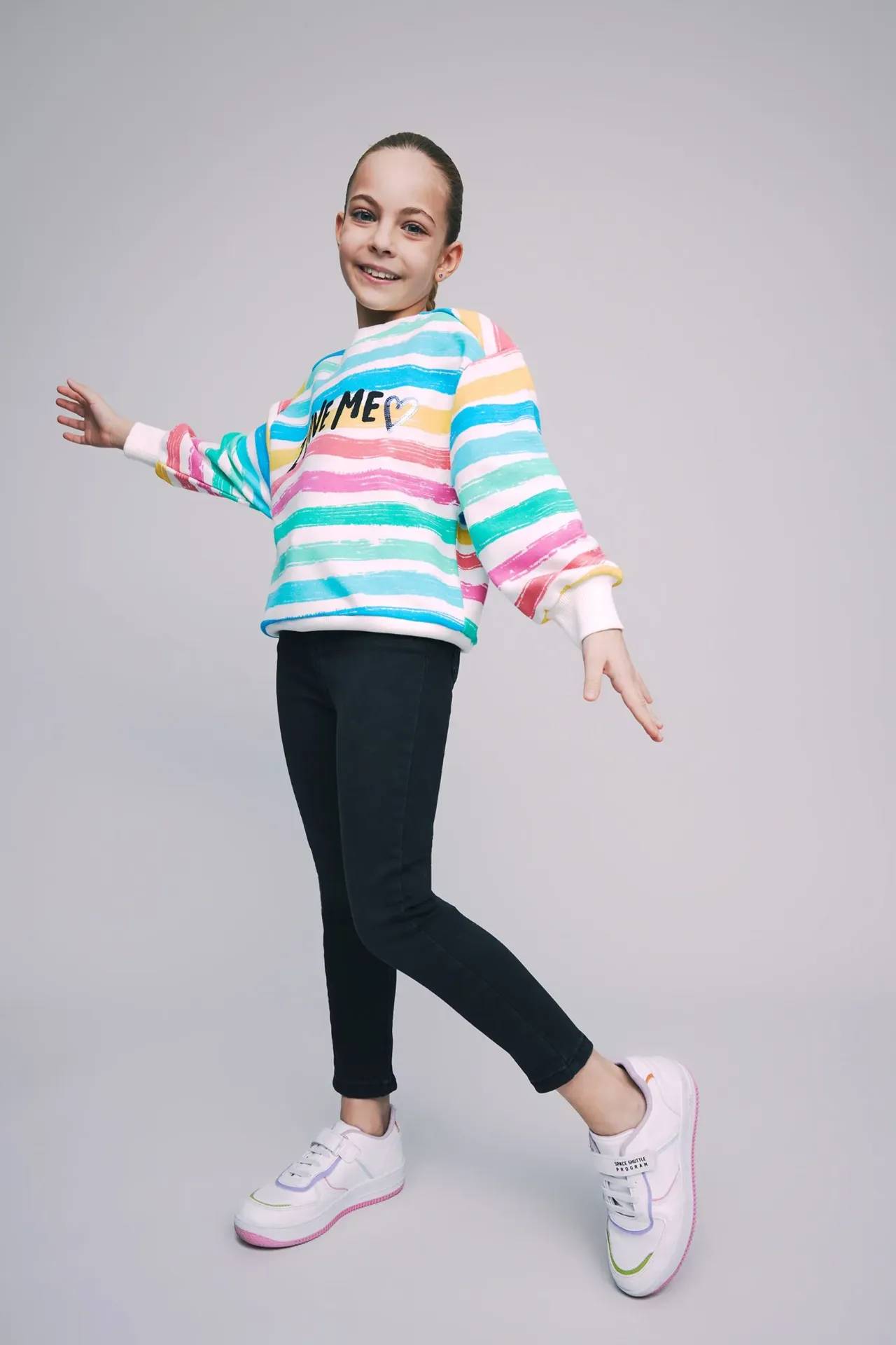 [W5908A6BK27] بنطلون جينز بناتي سكيني فيت (6 - 7 year)