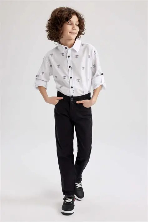 [x4224a6bk27] بنطلون جبردين اولادي (11 - 12 year)