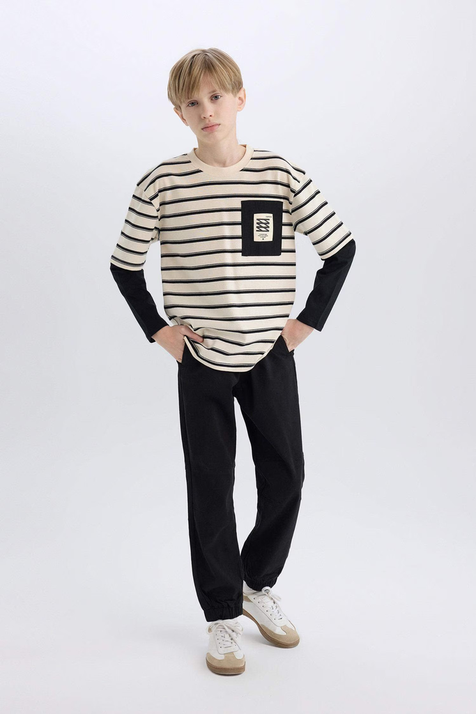 [B6713A8BK81] بنطلون جوجر اولادي (6 - 7 year)