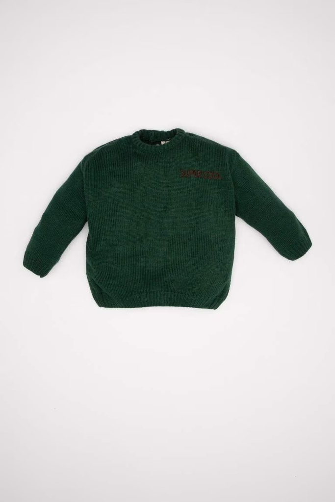 [C8868A5KH271] بلوفر اولادي تريكو بطبعة حروف (5 - 6 year)