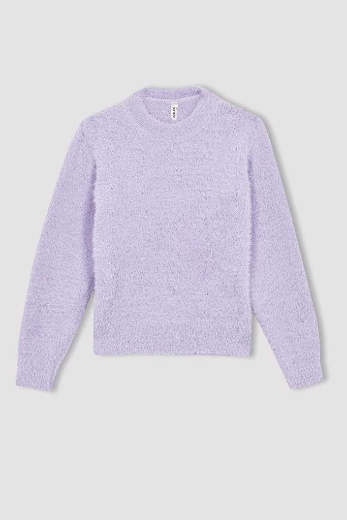 [Y2640A6PR311] بلوفر بناتي تريكو  (10 - 11 year)