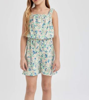 [B4814A8ER238] جمبسوت بناتي بحمالات  (5 - 6 year)