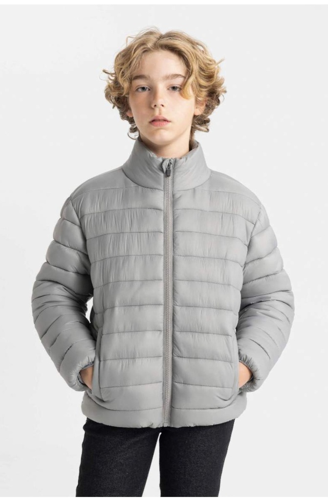 [C5465A8GR307] جاكيت بامب وتر برووف بياقة عالية (8 - 9 year)