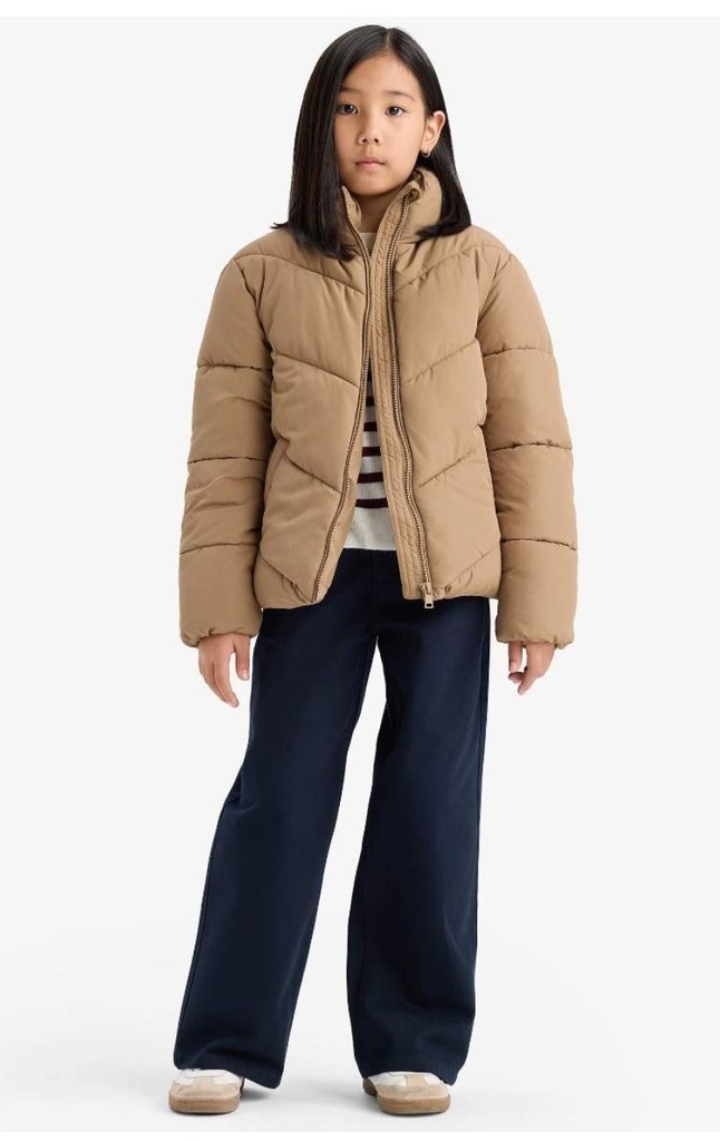 [C5391A8AR89] جاكيت بناتي وتر برووف مبطن بالصوف (5 - 6 year)