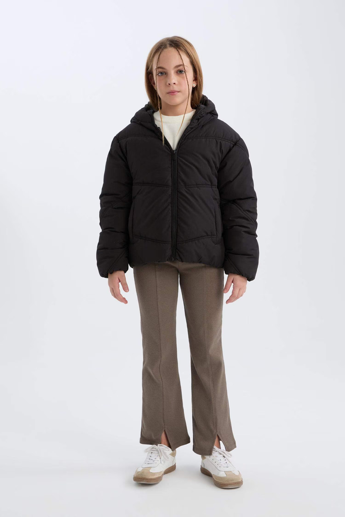 [D6928A8BK27] جاكيت بناتي وتر برووف بكابيشون (5 - 6 year)