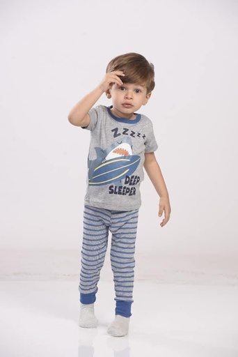 [gana] طقم ولادي - قطعتين (18 - 24 month)