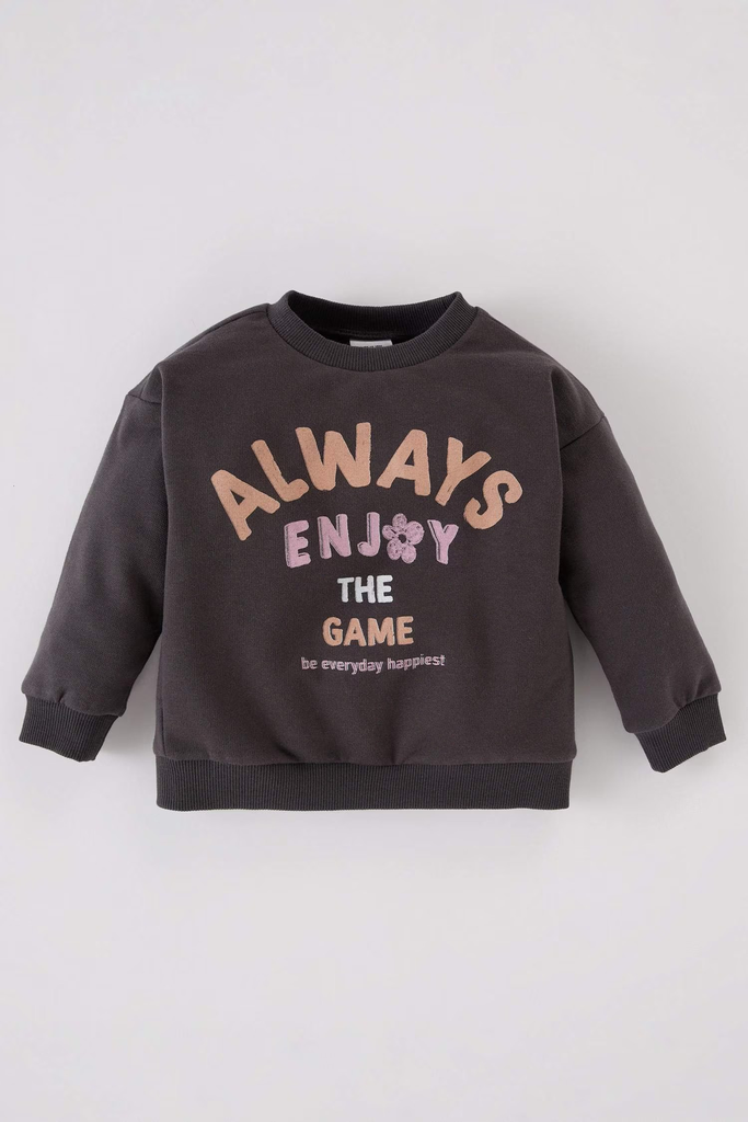 [D1658A5AR1] سويت شيرت اولادي ببطانة ناعمة (9 - 12 month)