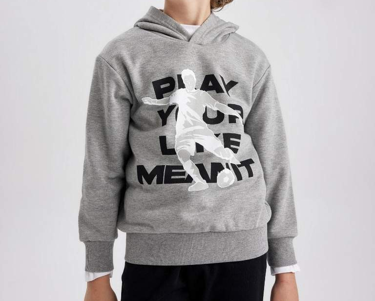 [B5950A8GR228] سويت شيرت اولادي تقيل (7 - 8 year)