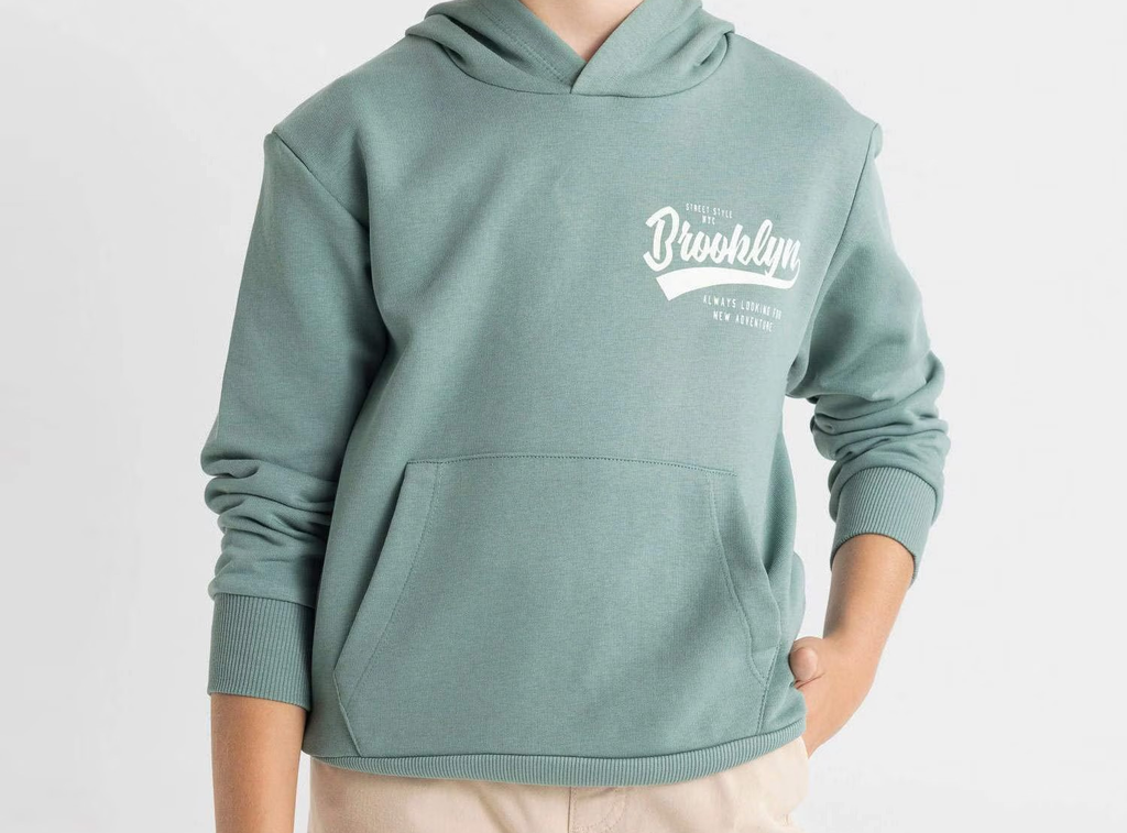 [C7558A8GN757] سويت شيرت بجيب (9 - 10 year)