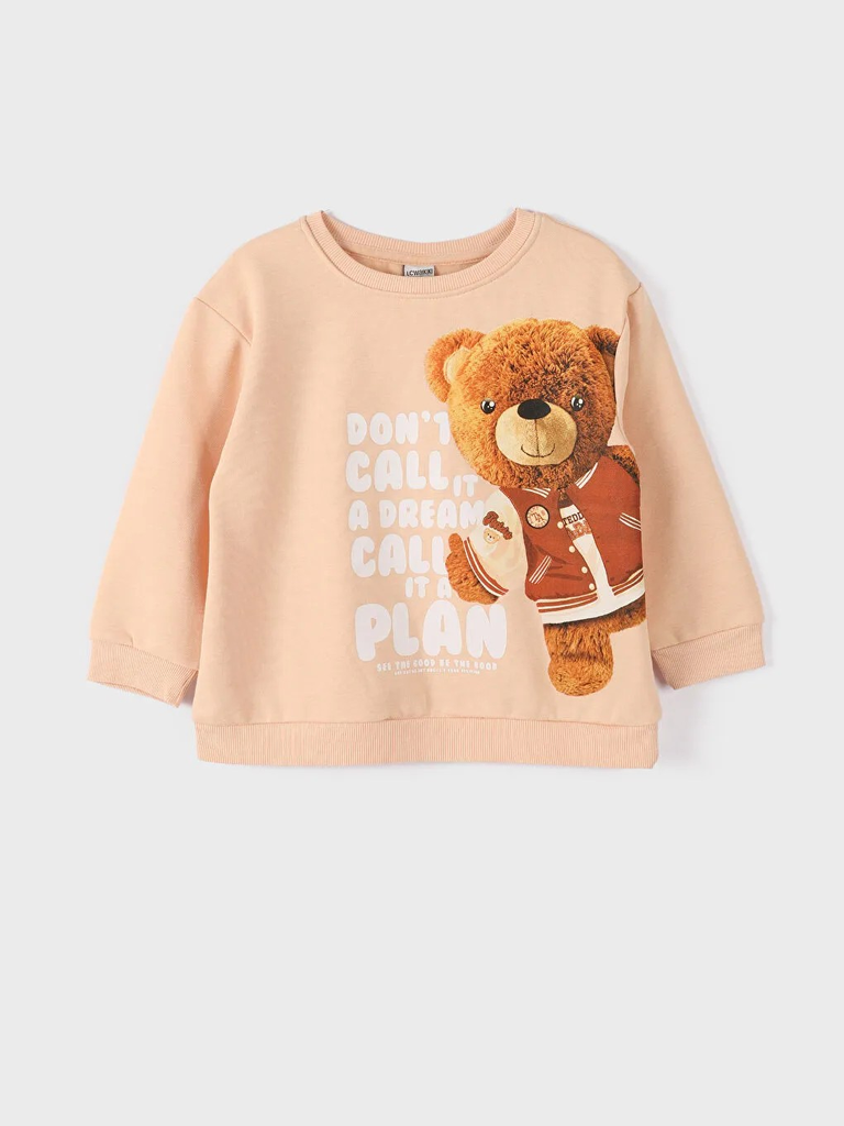 سويت شيرت بناتي مطبوع  