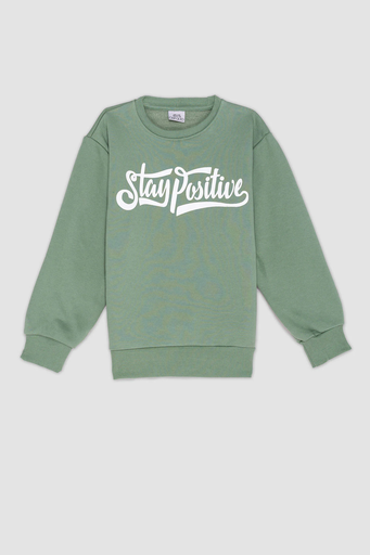 [B8415A8GN425] سويت شيرت قماش سميك (8 - 9 year)